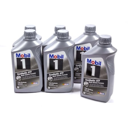Mobil 1 112980 Synthetic Automatic Transmission Fluid Oil - 1 qt., 6PK MO374620